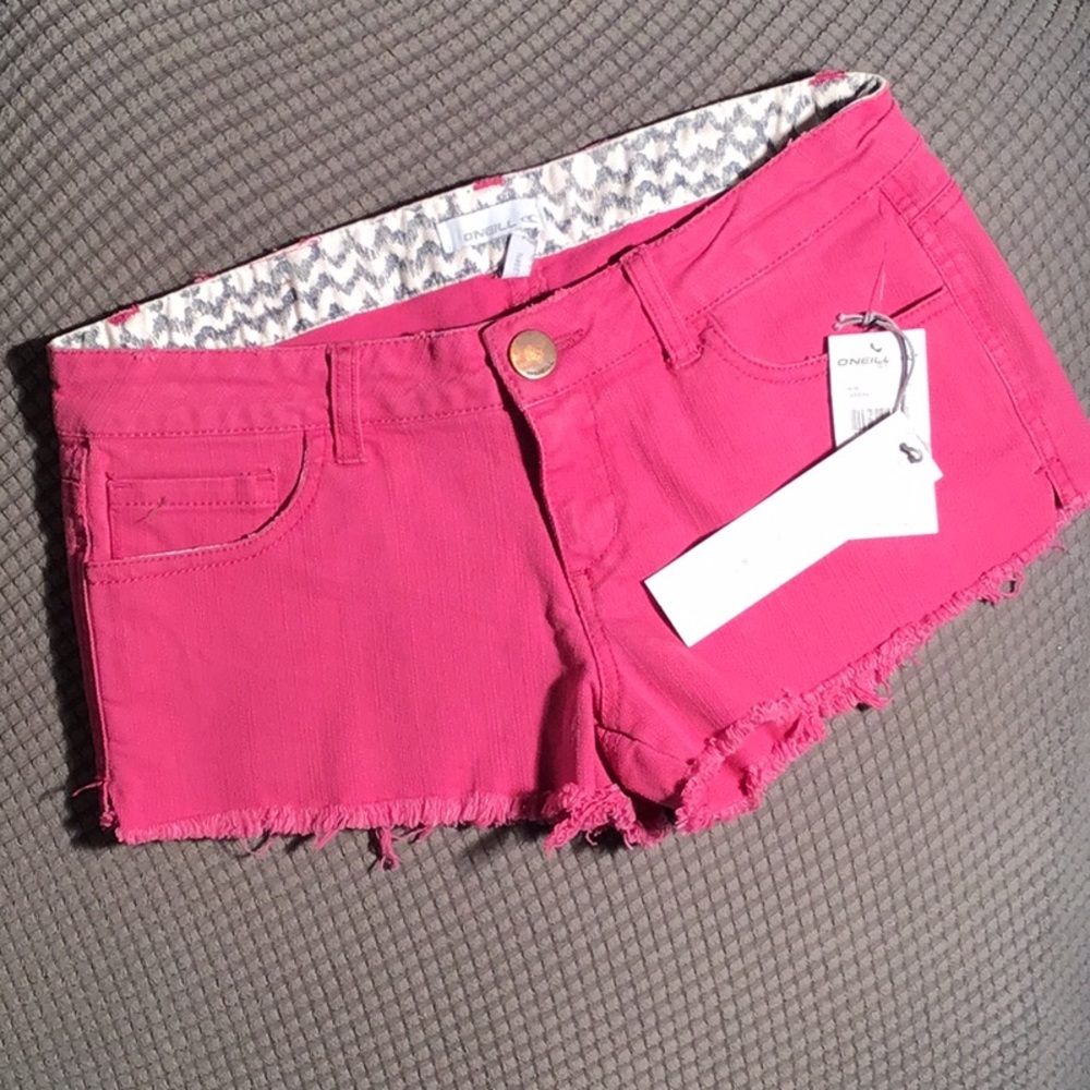 O’Neill distressed pink shorts new with tags 1